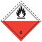 Знак перевозки опасных грузов "Класс 4.2. Вещества, способные к самовозгоранию"